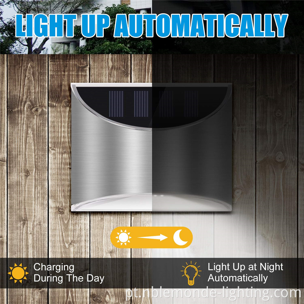 Solar-powered outdoor wall light